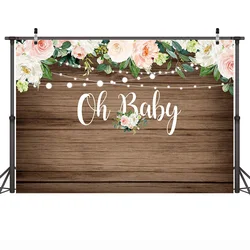 Custom size design Hot Selling Old Door Broken Wall Photo Studio Backdrops Red Flowers Tree Children Kids Photography Background