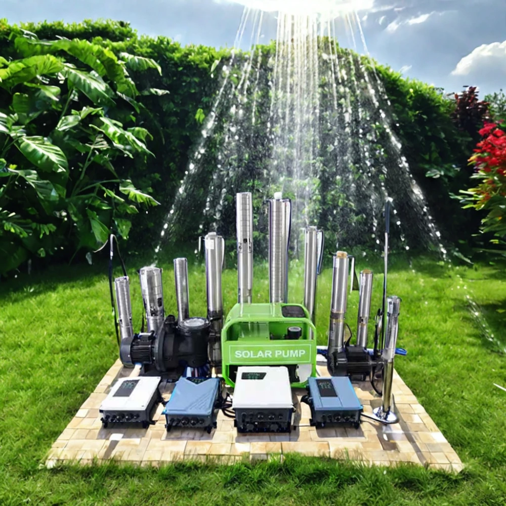 Deepwell High Pressure Heavy-Duty Stainless Steel Solar Pump High-Efficiency Rain Shower Irrigation Submersible Pompa Solar