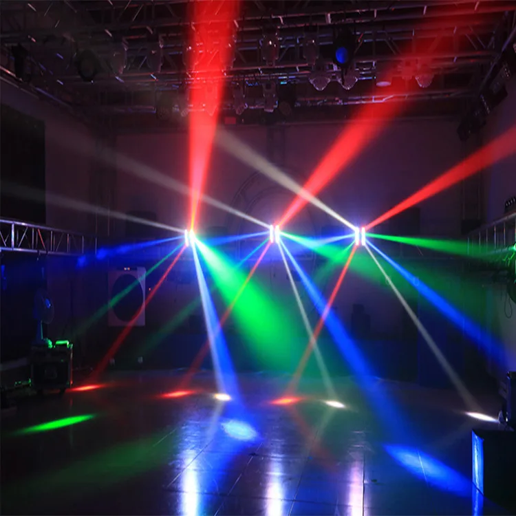 LED Spider Light Stage Lighting KTV Bar Chandelier Stage Eight Eyes Moving Head Beam Effect Light
