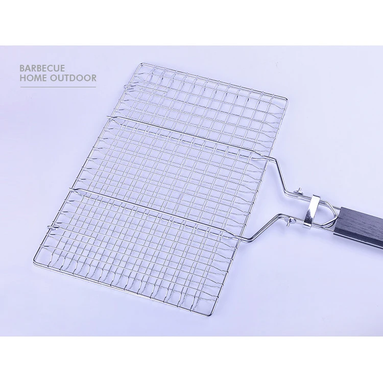 Bbq Netting Design Fish Barbecue Chrome Plated Front Big Rotisserie Grill Net