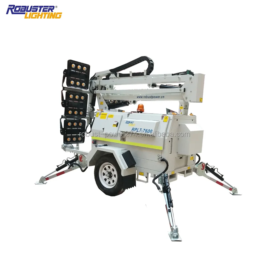 9m Hydraulic LED light tower diesel generator light tower price Mobile lighting mine