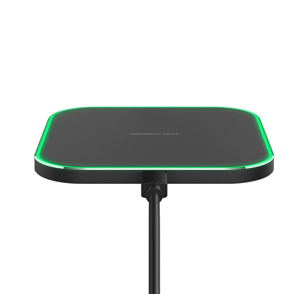 Top Selling Products 2023 Fast Wireless Mobile Phone Charger Adapter Round Square 5W 10W 15W Wireless Quick Charging for Iphone