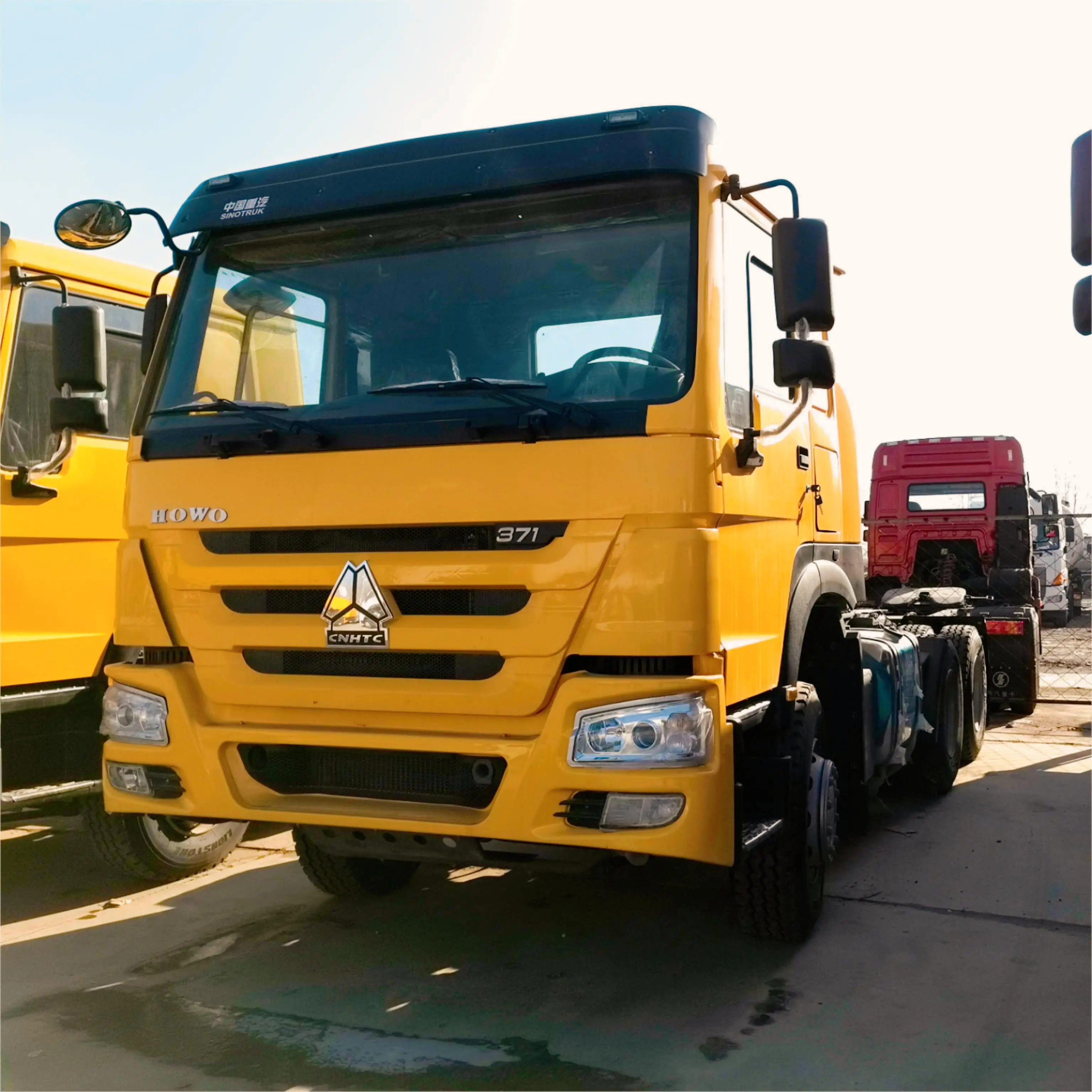 Китайский завод Sinotruk HOWO 6x4 дизельное топливо тяжелый грузовик хорошее состояние трактор Механическая Автоматическая коробка передач левое Рулевое управление