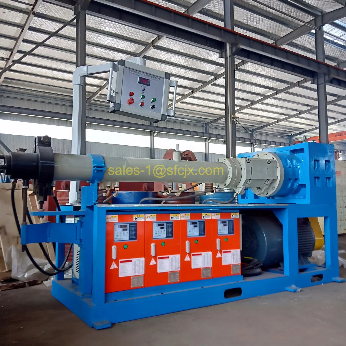 Stable Quality Vacuum Cold Feed Rubber Extrusion Machine / Cold Feeding Extruder for EPDM Sealing Strip