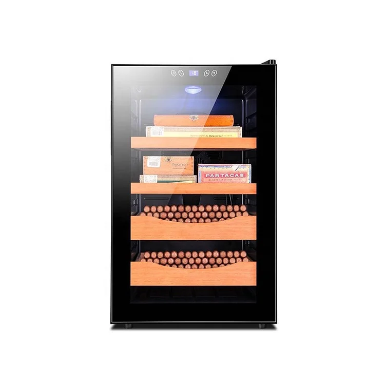 Электронный шкафчик для сигар высокоточный увлажняющий шкаф из кедровой древесины с постоянной температурой и влажностью