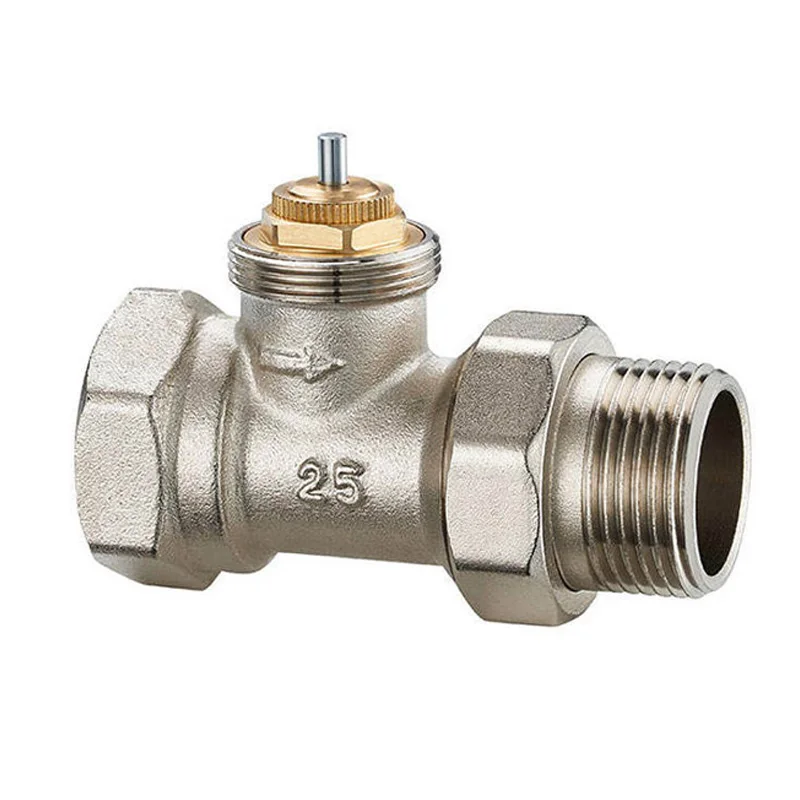 New brass 2 way heating installations thermostatic room thermostat valve for radiator control