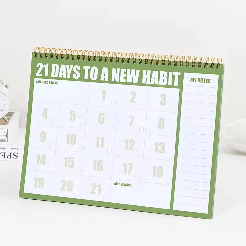 Custom Teacher Planner 2025 Weekly Journal Spiral High Quality Spiral Notebook Planner Cover With Logo