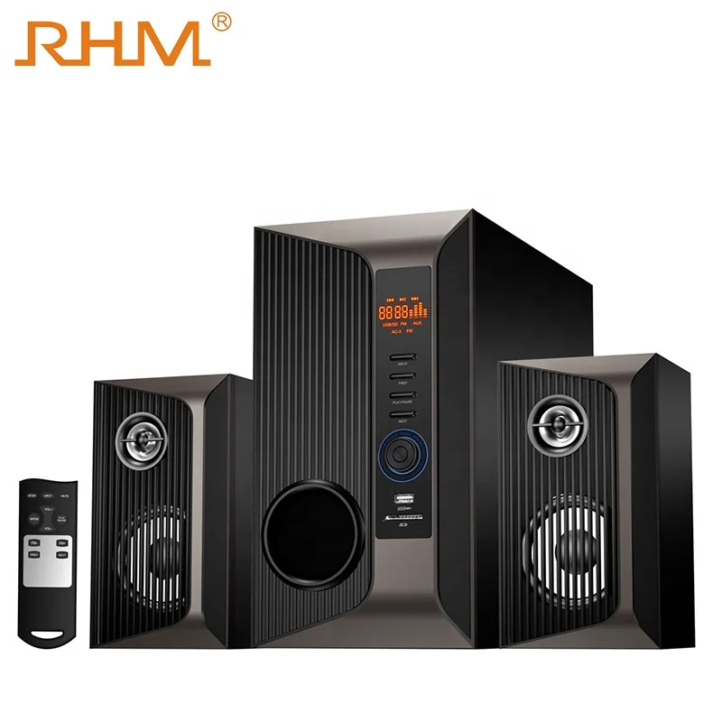 RHM Portable Mini Computer 2.1 Professional Speaker With FM/ USB/ BT