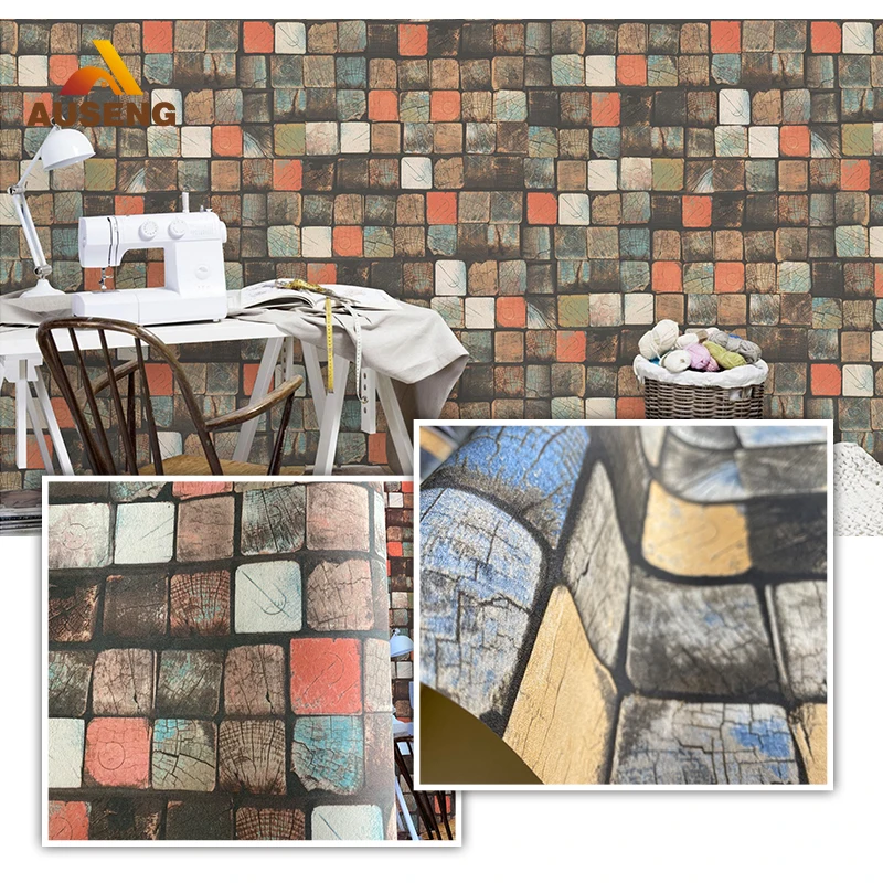 Eco-Friendly Beautiful Brick Design Hq Wallpaper 3D Home Decoration Wallpaper For Metal Sheet