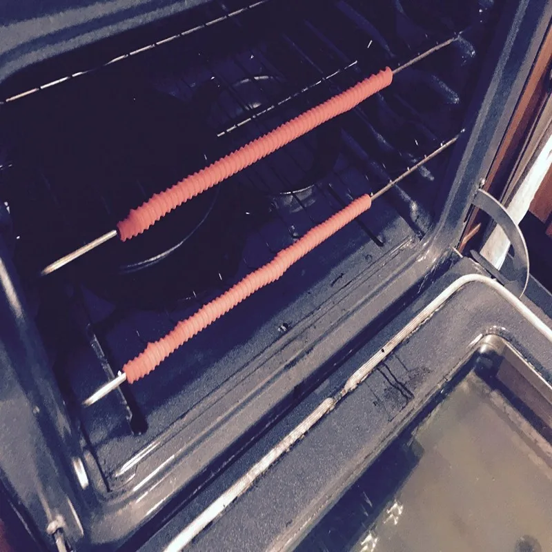 BPA FREE Food Grade Silicone Oven Rack Guard Oven Rack Guard Pack 2 with High Quality