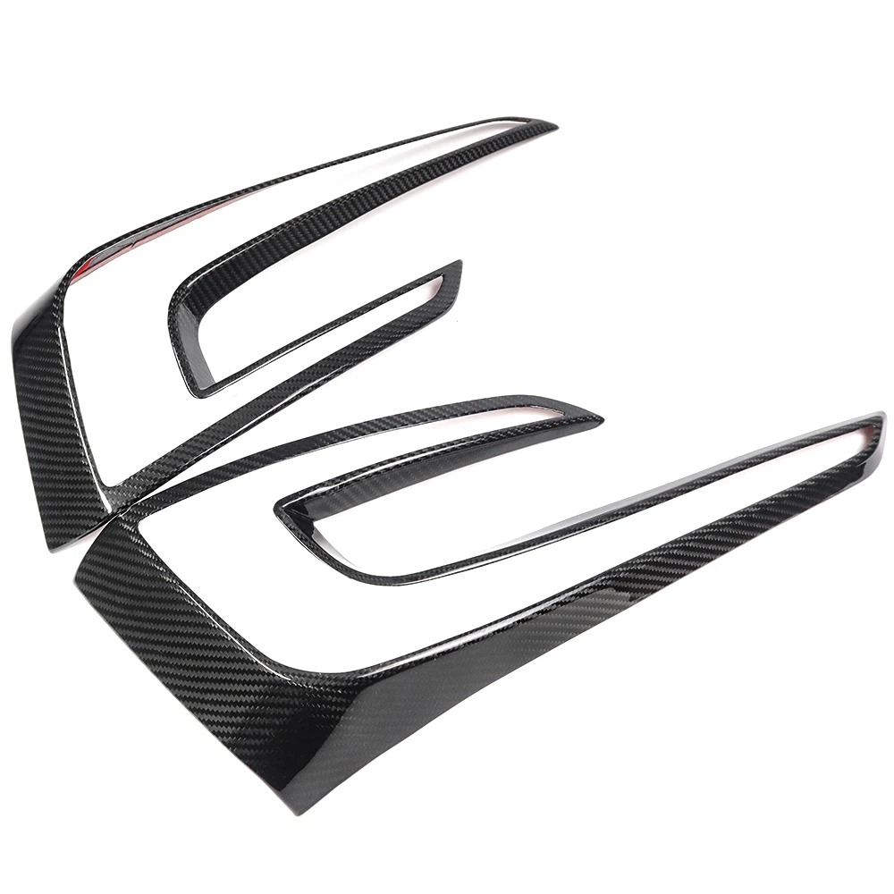 For Tesla Model 3 Highland 2023+ Rear Tail Light Fog Lamp Frame Trim Real Carbon Fiber Accessories Exterior Decor