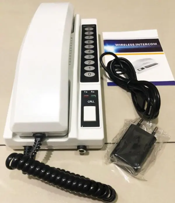 Hot selling 433MHz wireless handset intercom for many apartment door to door calling