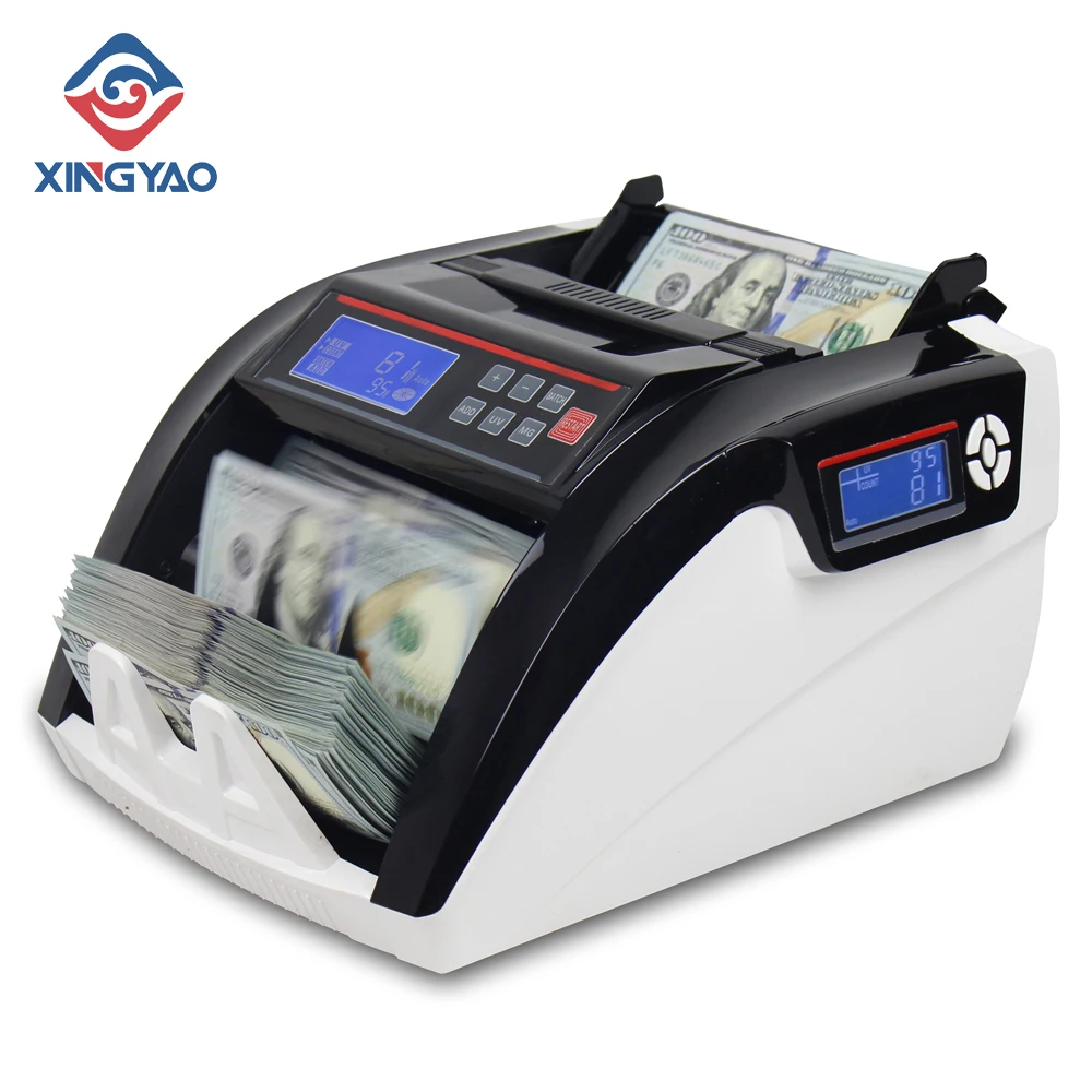 Счетчик купюр 5800D UV/MG С ЖК-дисплеем счетчик с несколькими валюты детектор наличных денег