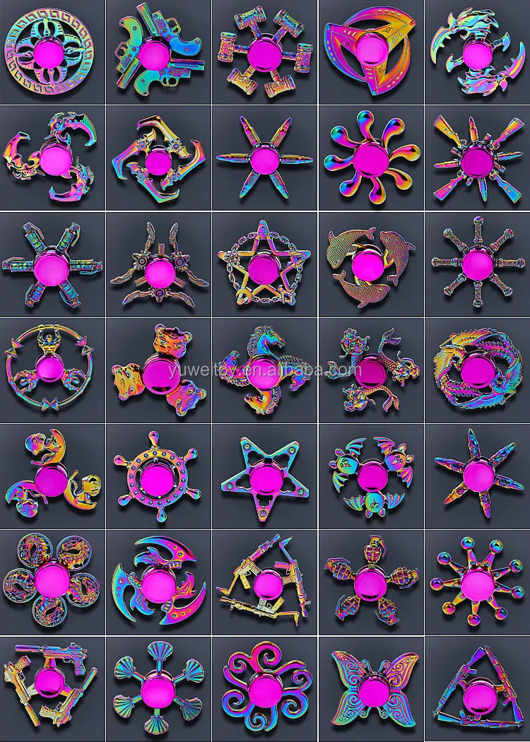 Fashion Cool Mini Creative Irritable Toy Keychain Hand Spiner 4