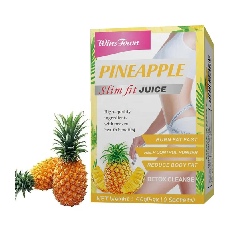 Customized Slim fruit juice powder diet herbs supplement flat tummy Detox Weight loss pineapple slimming juice