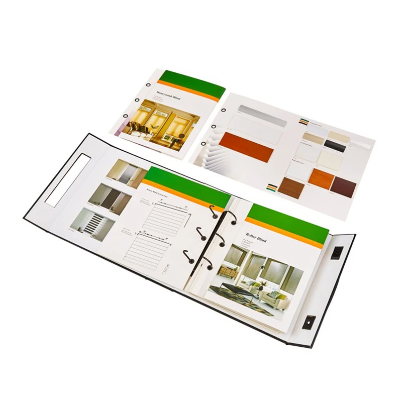 Portable Modern Design Cheap Paperback Book Printing Fabric Sample Textile Sample Book