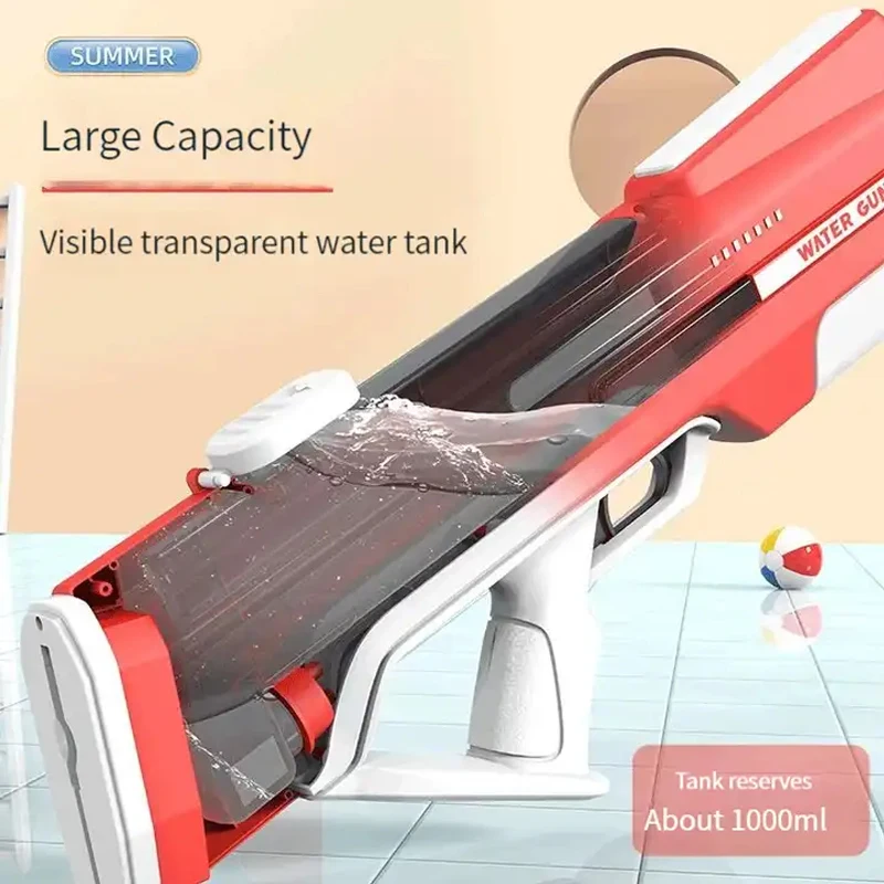 Hand-self Integrated Dual-use High Capacity Battery Powered Electric Water Gun For adults Kids Outdoor Summer Toys