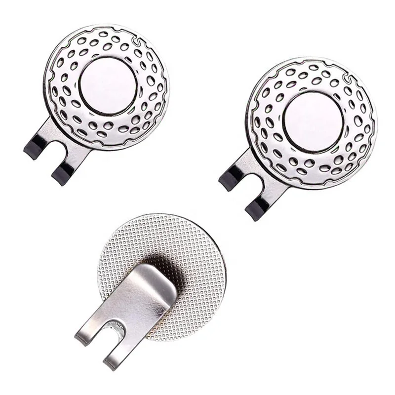Wholesale custom Factory price 25mm  Golf Ball Marker cap Holder Hat Clips with Strong Magnetic