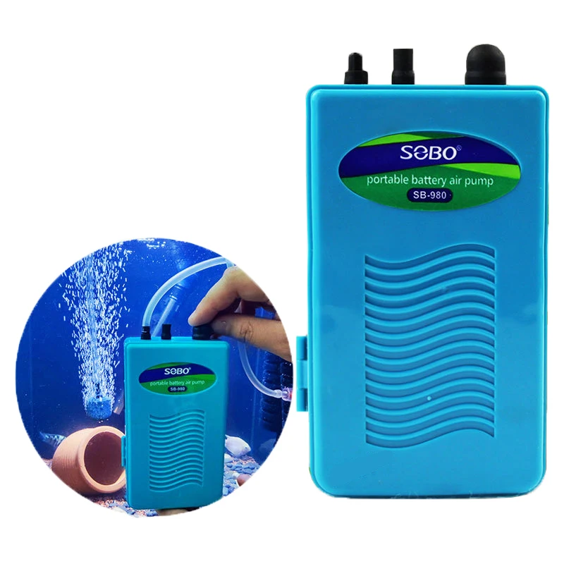 Sobo Wireless 1.5W AC Electric Fishing Aerator Battery Operated Aquarium Air Pump