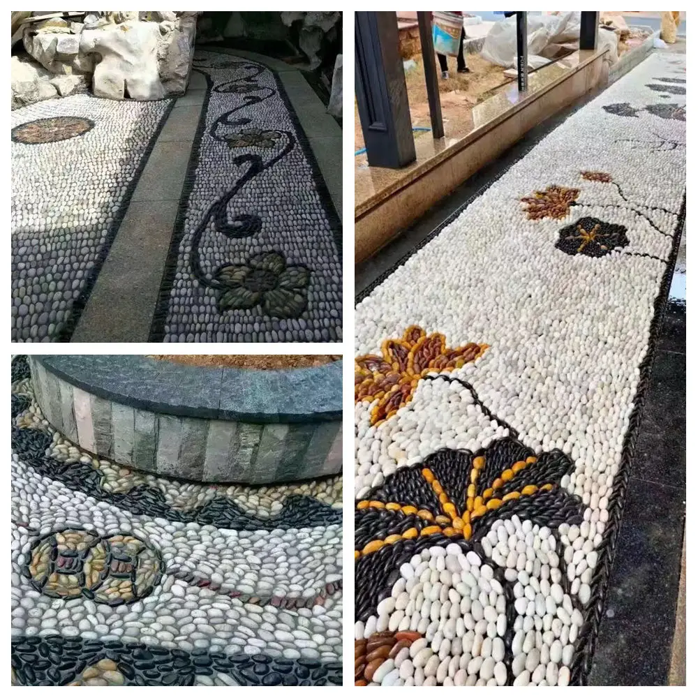 China Factory Supply High Polished Cobbles Red Cobblestones Outdoor Garden Stone Decorative Landscaping Rock River Stone Pebbles