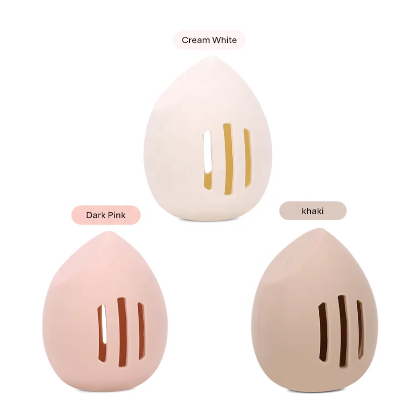 High Quality Silicone Makeup Sponge Blender Case Stand Container Food Grade Waterproof for Makeup Sponges Sponge Holder