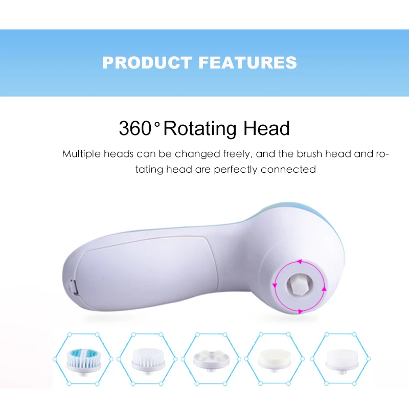 Battery facial brush cleaner and nail care kits Face skin cleanser Electric Nail polisher Manicure Pedicure Clipper Cutter