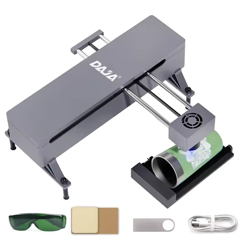 Laser Engraving Machine APP Control 5W Home-Use DIY Laser Engraver Small Portable Mini Logo Mark Printer Wood Cutter