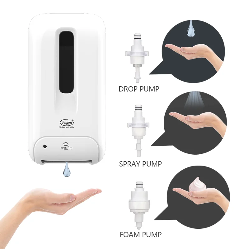 FENGJIE plastic hand soap dispenser refillable soap  bottle foam pump hand wash soap dispenser