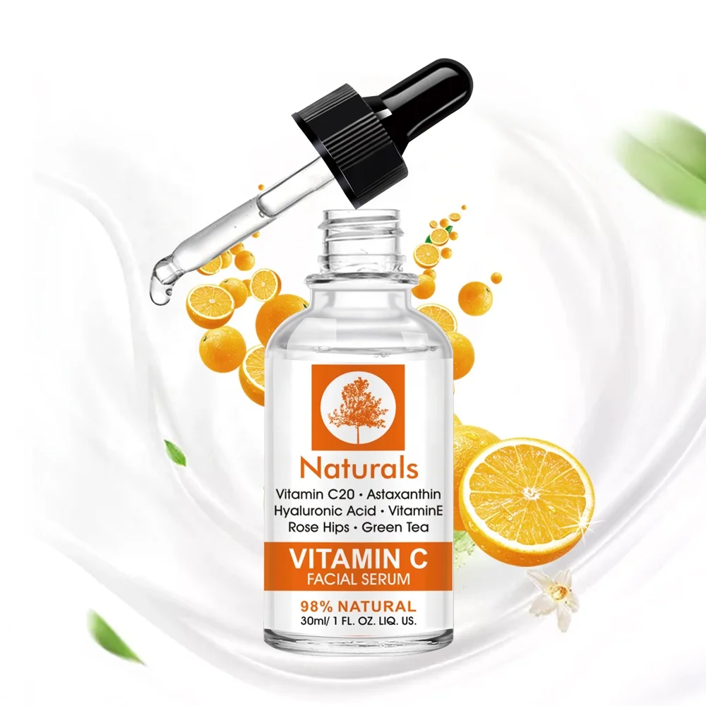 Organic 3 in 1 face blackhead remover serum vitamina c double whitening skin care serum for face