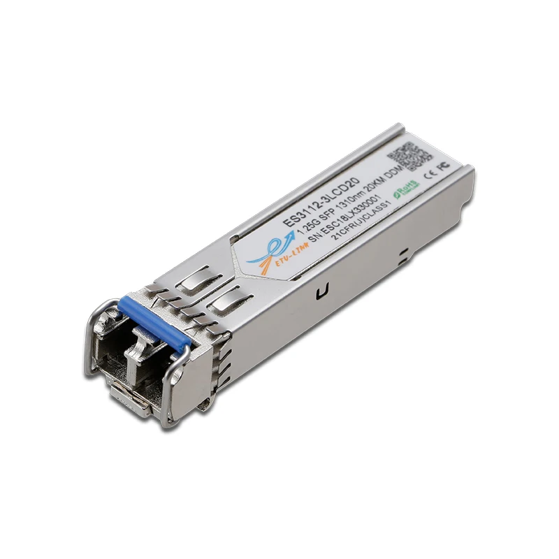 ETU-Link 1.25G SFP LX 1310nm DDM 20KM LC Fiber Optical Transceiver SFP Modules