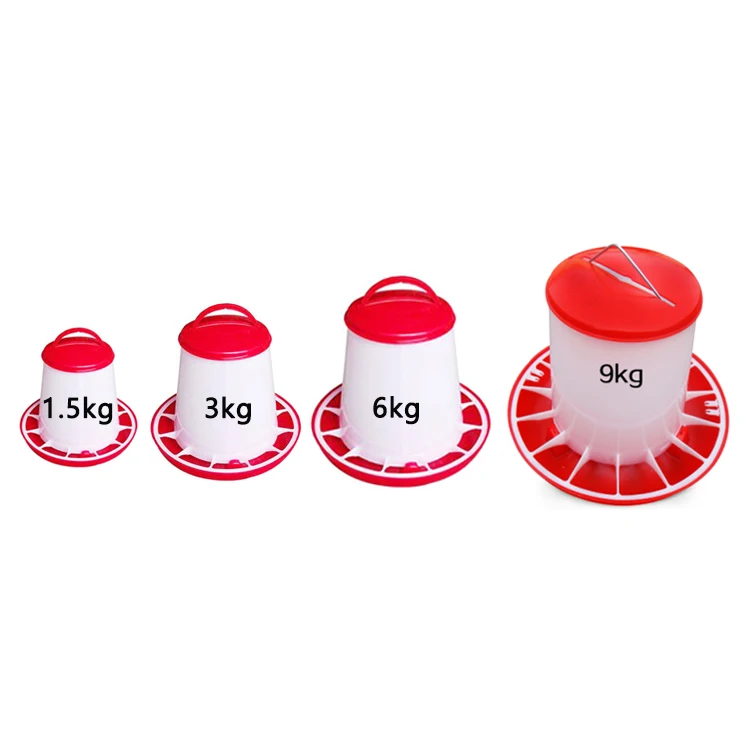 Poultry Farm Feeder and Drinker PlasticFeeder 1L-18L Plastic Chicken Drinker