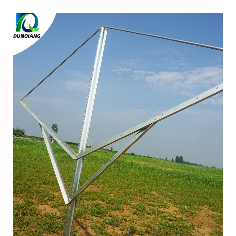 Factory price supply galvanized steel table grape gable vineyard trellis post system with all accessories