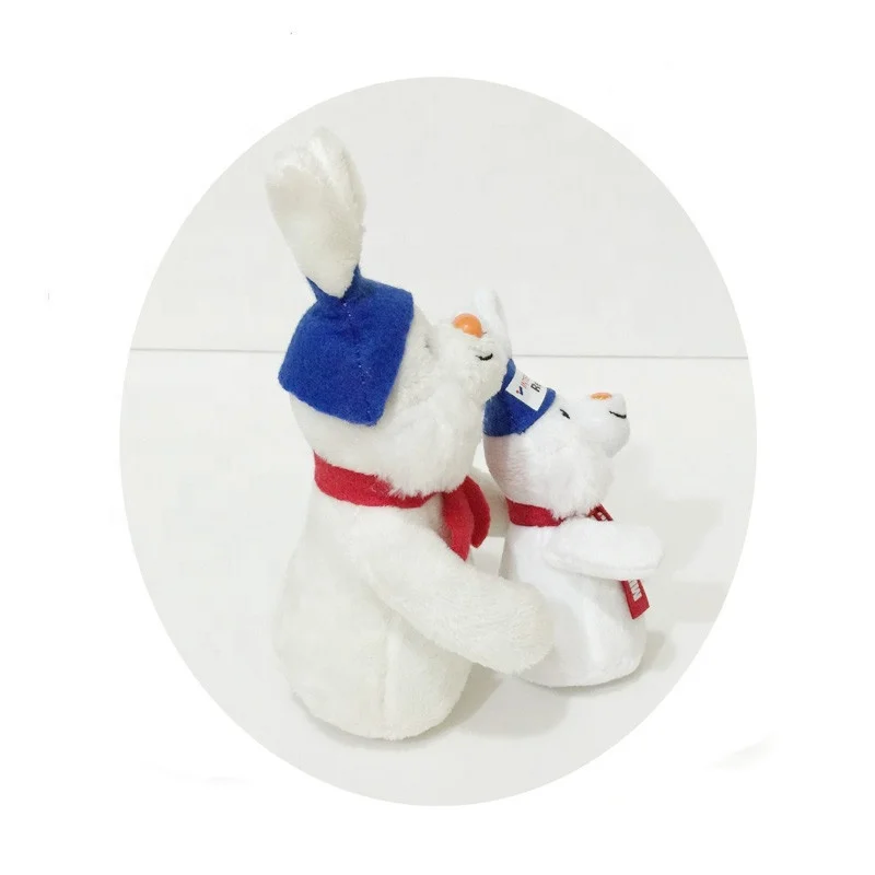 High quality cute stuffed animal rabbit plush keychain toy plush keychain rabbit mascot stuffed white small rabbits
