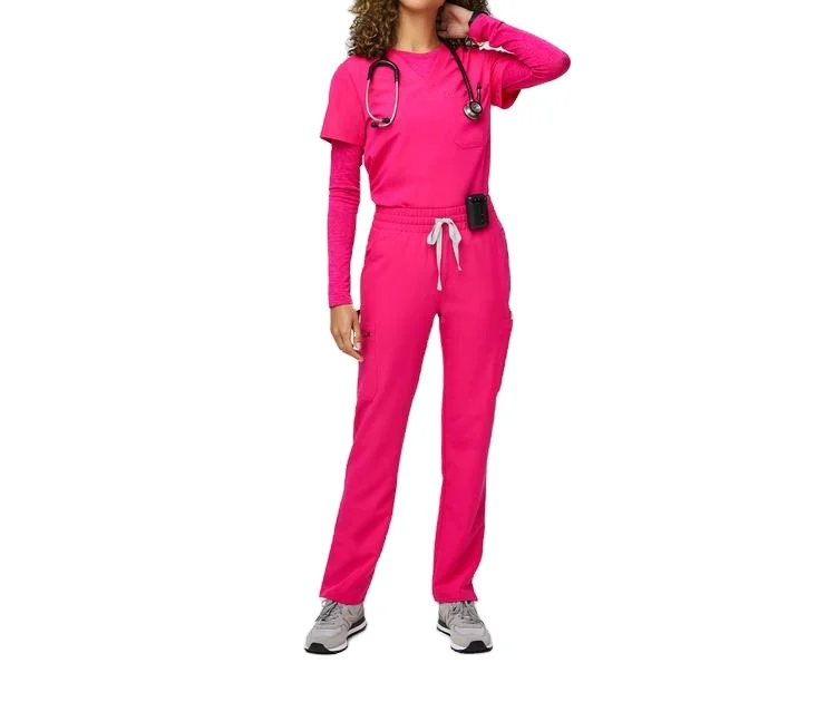 2021 заводская цена Женская комфортная медицинская футболка с длинным рукавом под заказ под костюм футболка для ношения слоями униформа