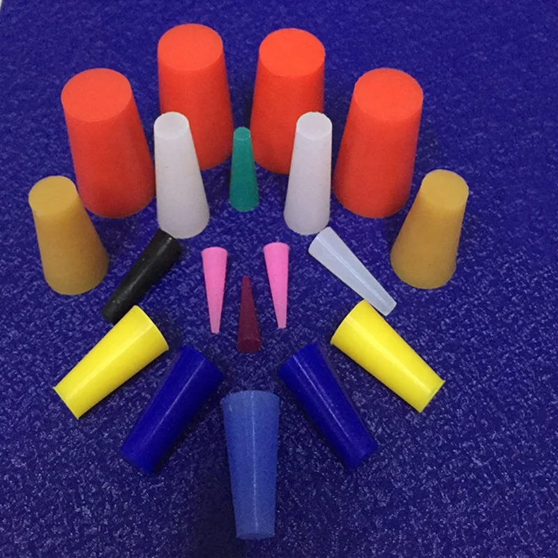 heat resistant Custom tapered silicone rubber stopper sealing plug tips for Masking Off Holes During Powder Coating Painting