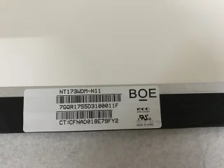  BOE 17.3 Inch flat 30 pins EDP interface NT173WDM-N11 1600*900 220 nits Laptop LCD