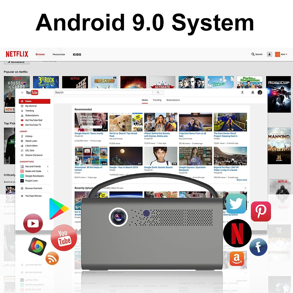 Hot Selling Mini Smart Home Theater Projector DLP Led Topleo Wifi Portable Pocket Wholesale Outdoor Movie Projectors