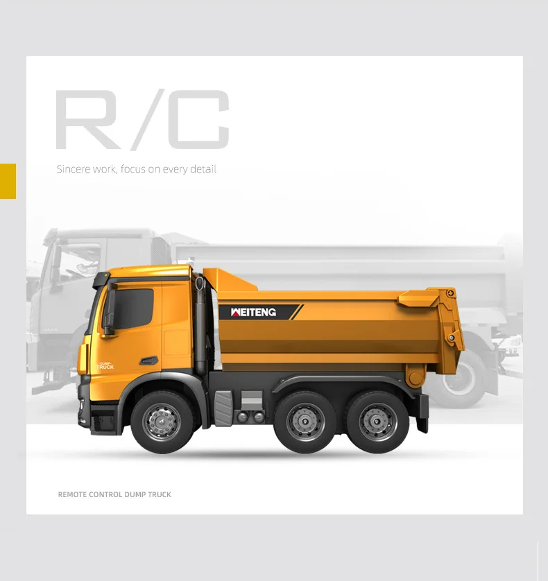 633A  2.4G remote-controlled dump truck remote-controlled transport vehicle hot selling simulation engineering car