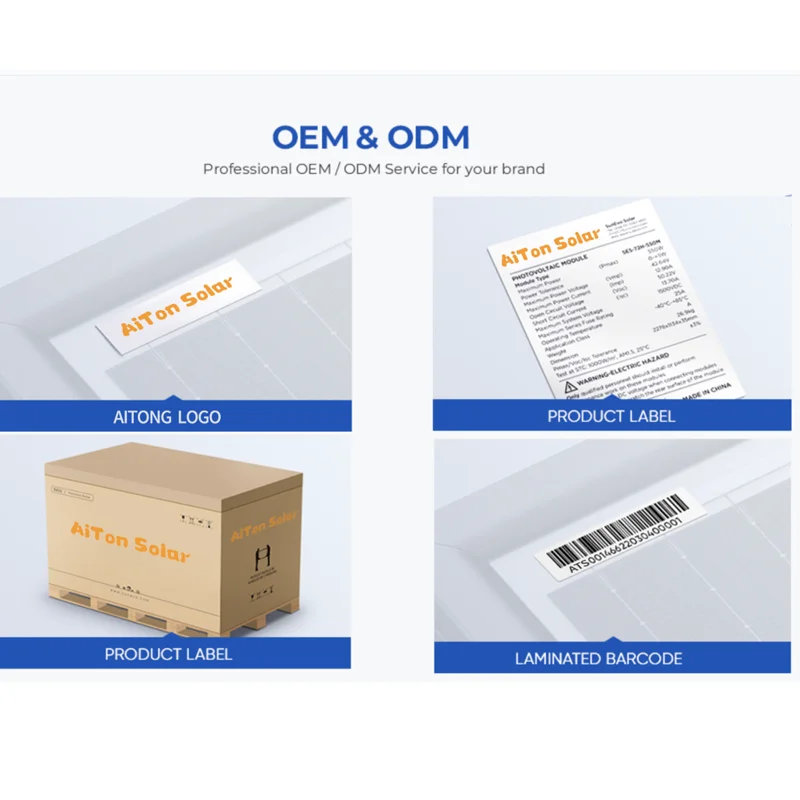 AiTon Cheap price half cut  300w solar panel China solar panels wholesale 5BB 6BB 7BB PERC TOPCORN