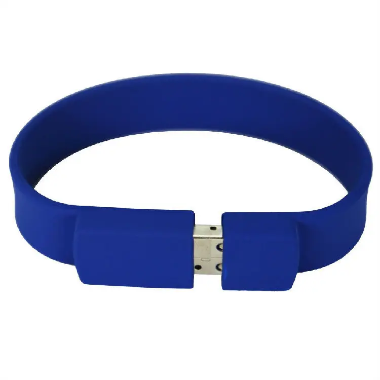 Wholesale Custom Promotional Gift Wrist Bracelet Memory Flash Driver Novelty 1GB to 128GB Silicone Wristbands Style Pendrive