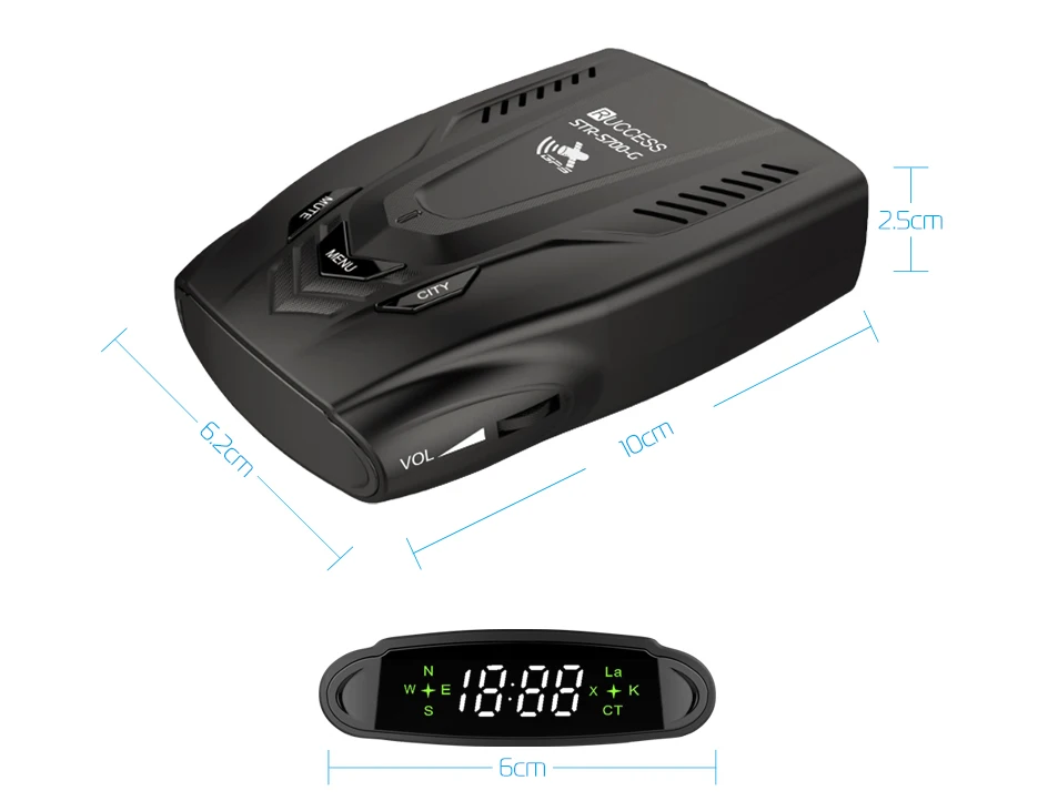 S700 Anti Radar Detector for Russian, for X K Laser CT Anti-Radar Speed Radar detect car black box gps