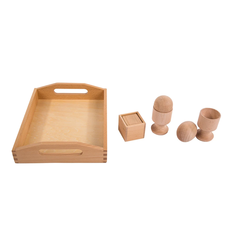 high quality leaderjoy beech wood baby educational toy sets montessori egg cup for school