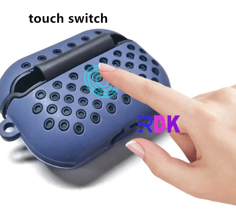 2in1 multi protective case for airpods pro Apple headset protector sleeve Double color multiple holes honeycomb holes