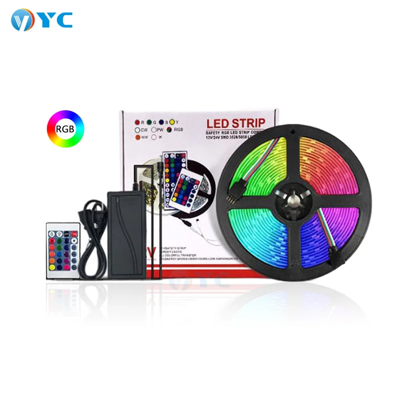  Лента Светодиодная гибкая с дистанционным беспроводным управлением RGB 5050 SMD 2835 5/10/15