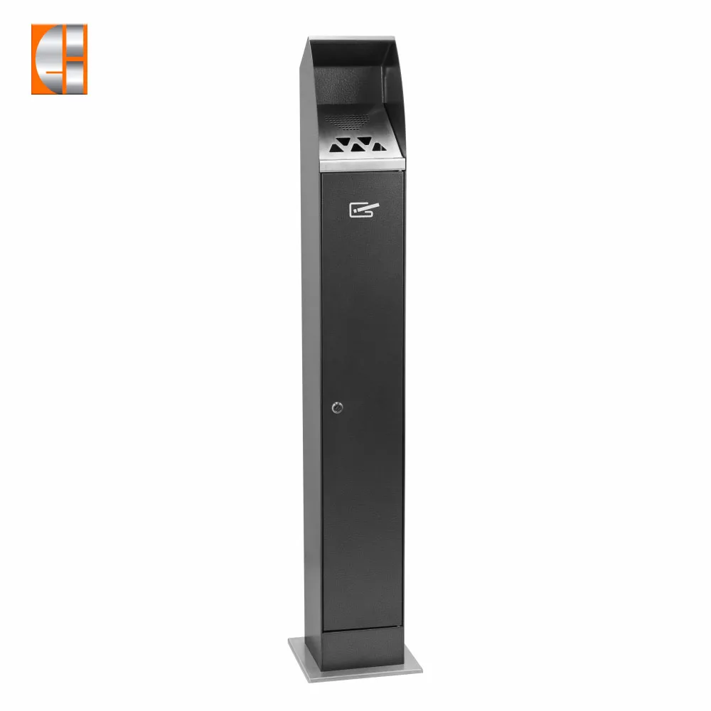 Floor stand cigarette bin outdoor ashtray metal ashtray supplier ash disposal customized OEM ashtray factory
