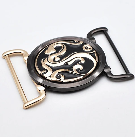 High quality inner size 45mm zinc alloy customized circle buckle joint buckle for clothes
