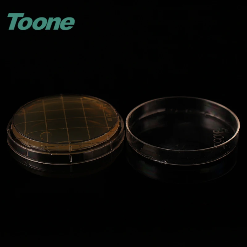 TOONE TW-55CY  55mm Plastic Pre-filled Sterile Bacterial Tissue Culture Petri Dish with Lid Lab Accessories