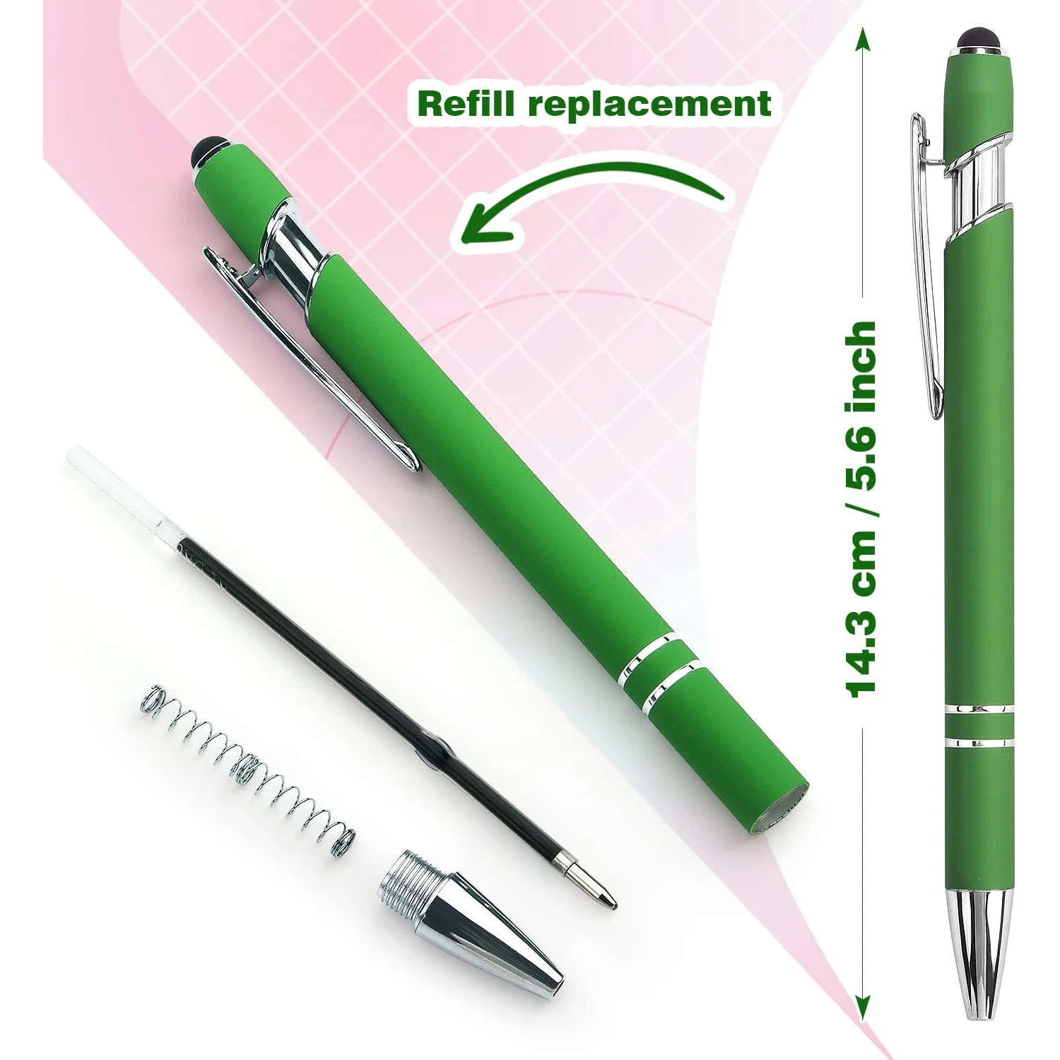 BSBH Customized Printing Logo Retractable Ballpoint Pen With Custom Logo