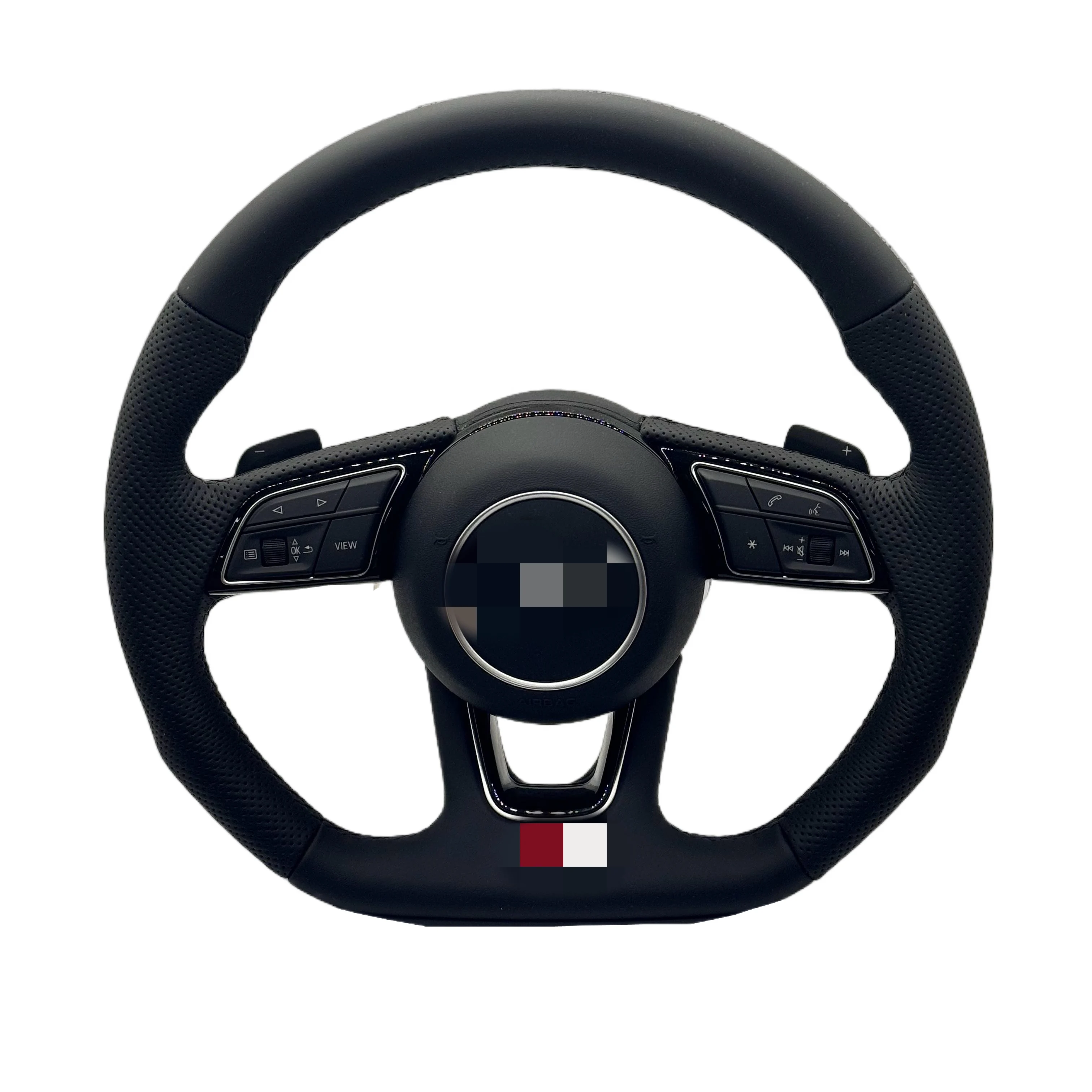 Half Perforated Leather S-Line Steering Wheel for Audi