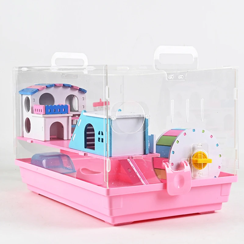 Cheap Customized Design Luxury Small Animal Villa Hamster Cage